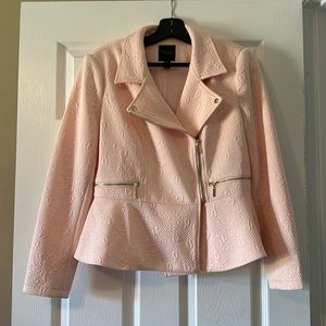 Pink Moto Jacket with gold detailing